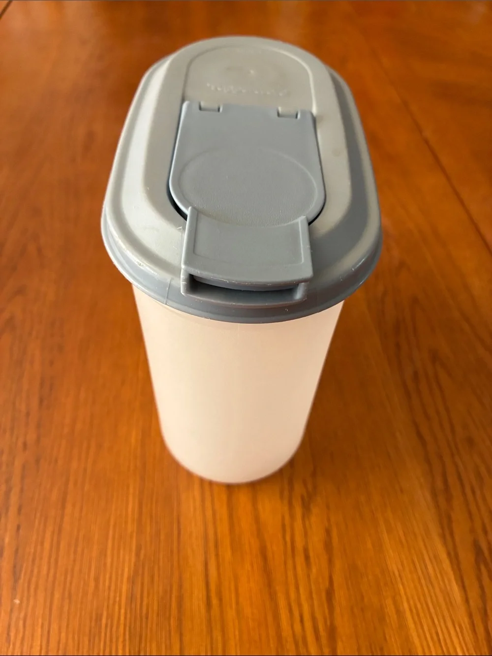 Tupperware Plastic Pitcher with Gray Lid and Handle
